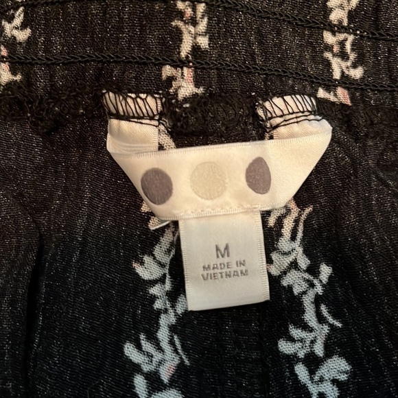 Three Dots Printed Pull on Pants for Womens Size M.  Super bohemian style. - Picture 4 of 5